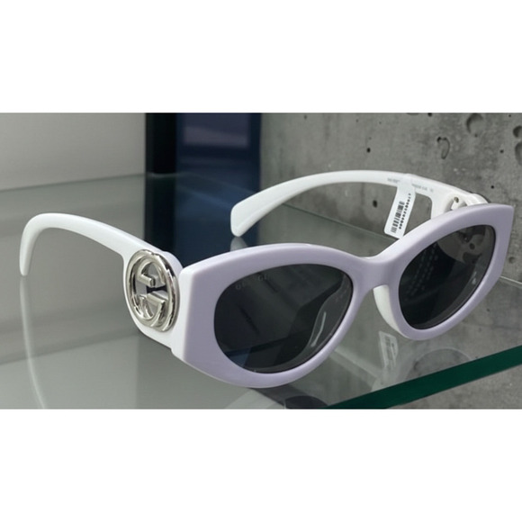 NWT Gucci GG1691S-006-54 White 54mm Sunglasses